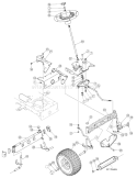 Page H Diagram and Parts List for 13BX605G755 2007 Yard Man Lawn Tractor